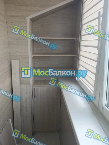 Шкаф на балкон купить в Долгопрудном на заказ недорого от МосБалкон