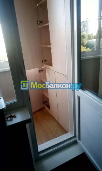 Шкаф на балкон купить в Долгопрудном на заказ недорого от МосБалкон