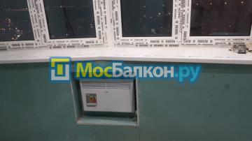Установка окон на лоджию и отделка ГКЛВ