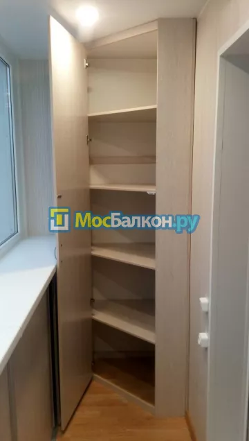 Шкаф на балкон купить в Долгопрудном на заказ недорого от МосБалкон