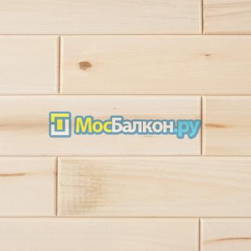 Отделка балкона стеновым паркетом 