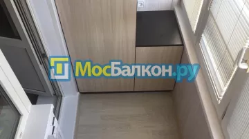 Шкаф на балкон купить в Долгопрудном на заказ недорого от МосБалкон