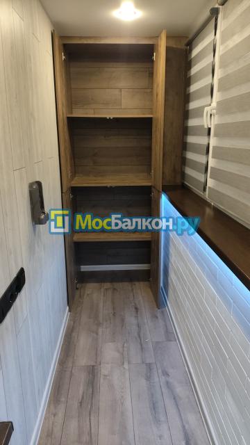 ОТДЕЛКА БАЛКОНА СТЕНОВЫМ ПАРКЕТОМ И ЛАМИНАТ