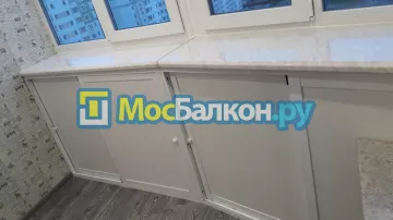 Шкаф на балкон купить в Долгопрудном на заказ недорого от МосБалкон