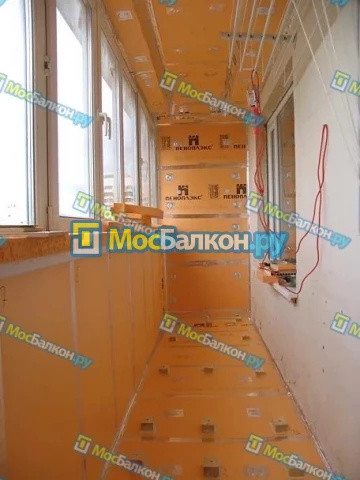Утепление балкона пеноплэксом в Долгопрудном на заказ недорого от МосБалкон