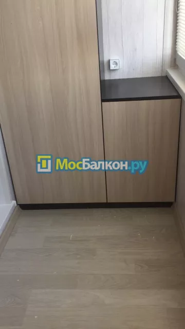 Шкаф на балкон купить в Долгопрудном на заказ недорого от МосБалкон