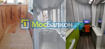 Заказать балкон в Долгопрудном цена от 1320 руб | Остекление балконов и лоджий МосБалкон