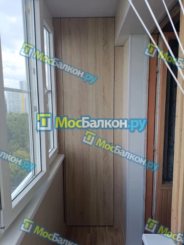 Шкаф на балкон купить в Долгопрудном на заказ недорого от МосБалкон