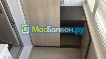 Шкаф на балкон купить в Долгопрудном на заказ недорого от МосБалкон