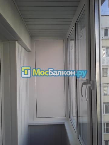 Остекление и отделка Г - образного балкона