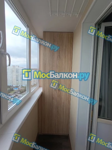 Шкаф на балкон купить в Долгопрудном на заказ недорого от МосБалкон