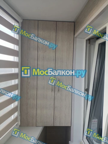Шкаф на балкон купить в Долгопрудном на заказ недорого от МосБалкон