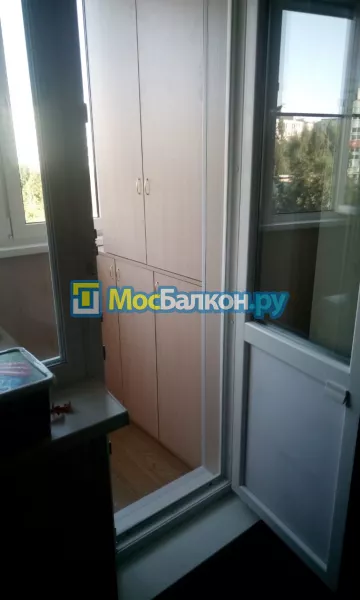 Шкаф на балкон купить в Долгопрудном на заказ недорого от МосБалкон