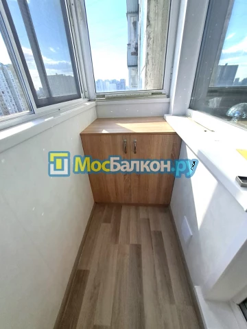 Шкаф на балкон купить в Долгопрудном на заказ недорого от МосБалкон