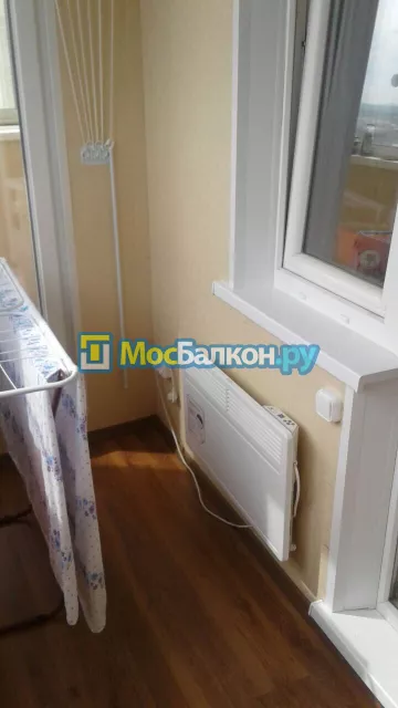 Отделка балкона и лоджии пластиковыми ПВХ панелями в Долгопрудном от компании МосБалкон