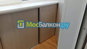 Шкаф на балкон купить в Долгопрудном на заказ недорого от МосБалкон