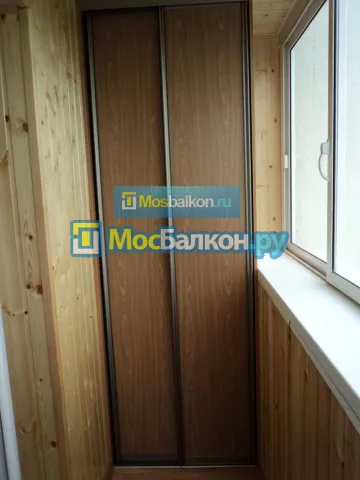 Шкаф на балкон купить в Долгопрудном на заказ недорого от МосБалкон