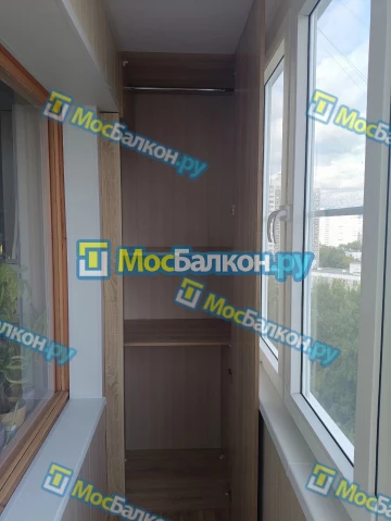 Шкаф на балкон купить в Долгопрудном на заказ недорого от МосБалкон