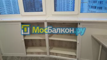 Шкаф на балкон купить в Долгопрудном на заказ недорого от МосБалкон